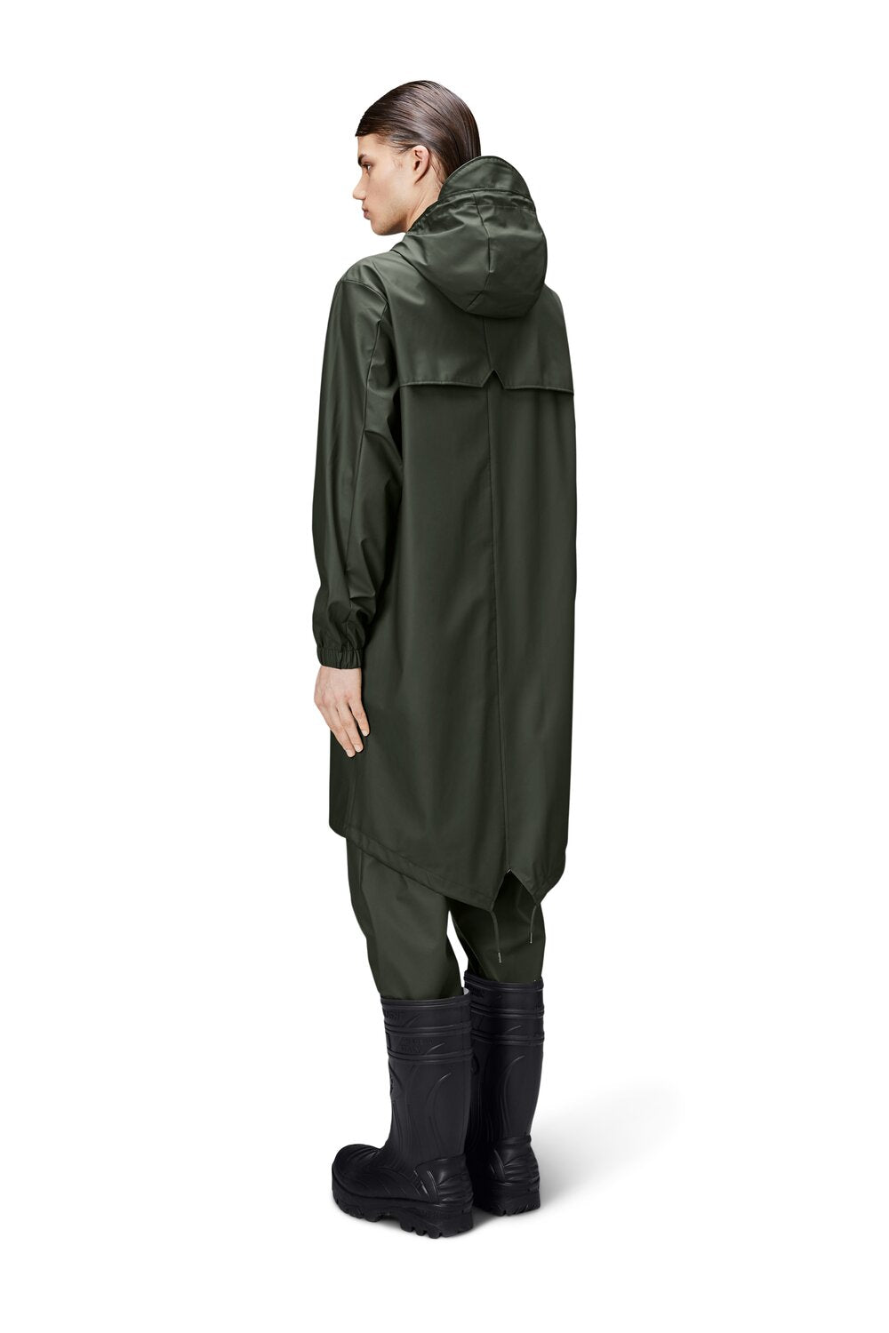 Fishtail Parka regnjakke - grøn